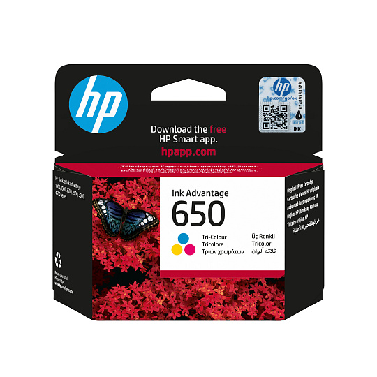HP 650 Tri-color Ink Cart, 5 ml, CZ102AE (200 pages) HP 650 Tri-color Ink Cart, 5 ml, CZ102AE (200 pages)