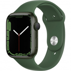 Apple Watch Series 7 45mm zelený hliník se zeleným sportovním řemínkem