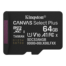 Kingston MicroSDXC karta 64GB Canvas Select Plus, U1, V10, A1 Kingston MicroSDXC karta 64GB Canvas Select Plus, U1, V10, A1