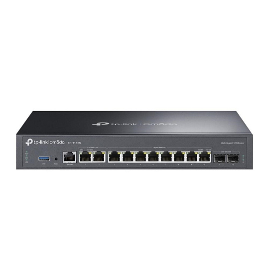 TP-Link ER7412-M2 OMADA VPN router (2xSFP WAN/LAN,2x2,5GbELAN/WAN,8xGbELAN,1xUSB3.0,fanless) TP-Link ER7412-M2 OMADA VPN router (2xSFP WAN/LAN,2x2,5GbELAN/WAN,8xGbELAN,1xUSB3.0,fanless)