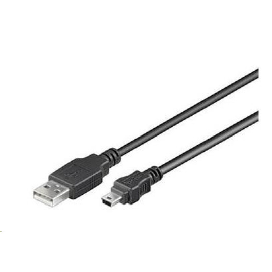 PREMIUMCORD Kabel USB 2.0 A-Mini B (5pin) propojovací 0,2m