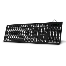 EVOLVEO Klávesnice K1010, Tichá, Drátová USB, Podsvícení, CZ+SK, Černá EVOLVEO Klávesnice K1010, Tichá, Drátová USB, Podsvícení, CZ+SK, Černá
