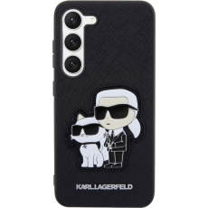 Karl Lagerfeld PU Saffiano Karl and Choupette NFT kryt pro Samsung Galaxy S23 černý