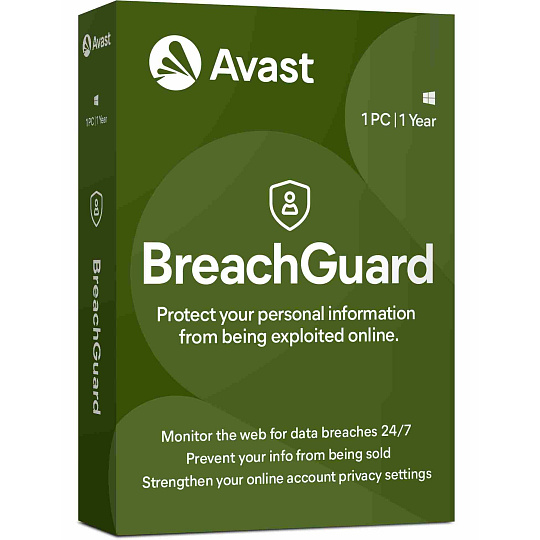 _Nová Avast BreachGuard 1PC na 12 měsíců _Nová Avast BreachGuard 1PC na 12 měsíců