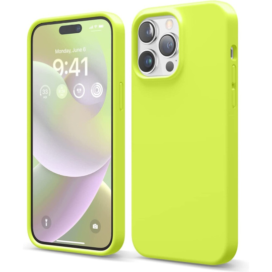 elago Silicone Case pro iPhone 14 Neon Yellow