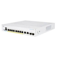 Cisco switch CBS350-8FP-E-2G, 8xGbE RJ-45, 2xGbE RJ-45/SFP, fanless, PoE+, 120W - REFRESH