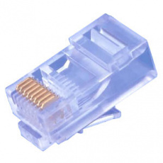 Konektor UTP RJ45 (8p8c), Cat5E, 50µm, licna(lanko) - 100 ks Konektor UTP RJ45 (8p8c), Cat5E, 50µm, licna(lanko) - 100 ks