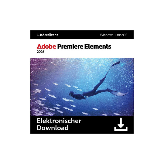 Premiere Elements 2026 MP ML (+CZ) Commercial 1 User, 36 Months Term License