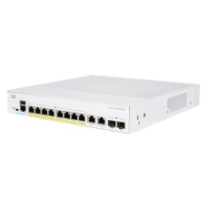 Cisco switch CBS350-8P-2G, 8xGbE RJ45, 2xGbE RJ45/SFP, fanless, PoE+, 67W - REFRESH