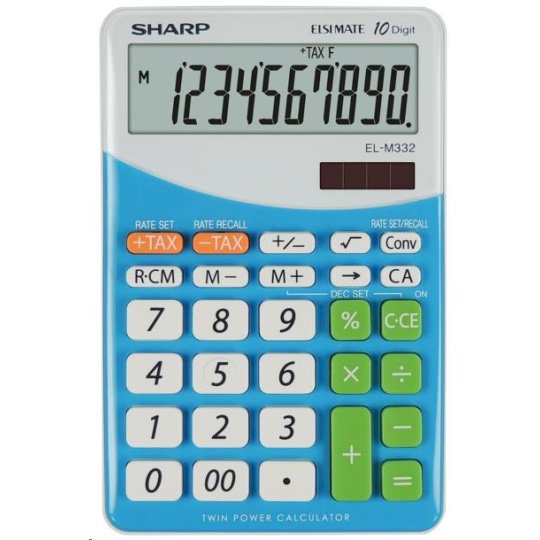 SHARP kalkulačka - EL-M332BBL - modrá SHARP kalkulačka - EL-M332BBL - modrá