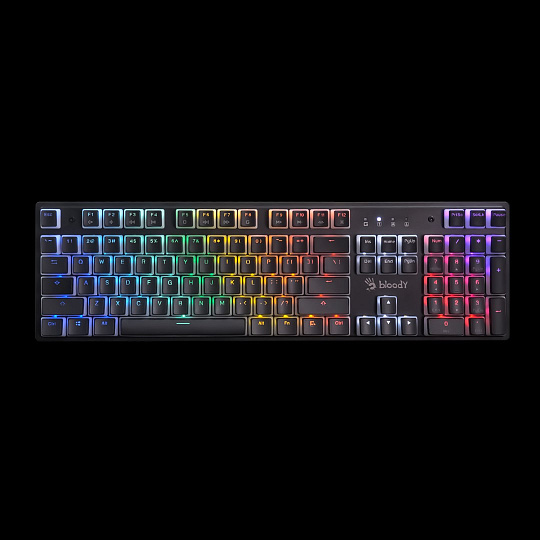 A4tech Bloody Podsvícená mechanická herní klávesnice S510R, Blue Switch, Pudding, USB, CZ, černá A4tech Bloody Podsvícená mechanická herní klávesnice S510R, Blue Switch, Pudding, USB, CZ, černá