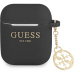 Guess 4G Charm Silikonové Pouzdro pro Airpods 1/2 černé