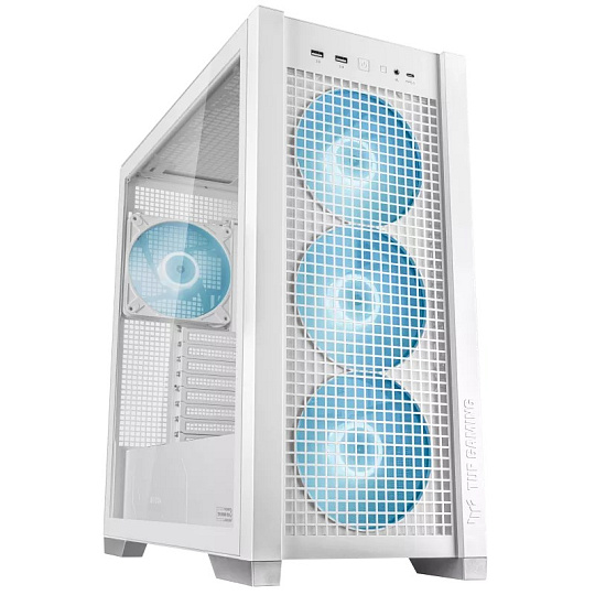 BAZAR - ASUS case TUF GAMING CASE (GT302) TG, Mid Tower, 4x 140mm ARGB Fan, bílá - Poškozený obal (Komplet) BAZAR - ASUS case TUF GAMING CASE (GT302) TG, Mid Tower, 4x 140mm ARGB Fan, bílá - Poškozený obal (Komplet)