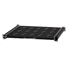 LEXI-Net 19" posuvná police s perforací 1U/450mm, černá LEXI-Net 19" posuvná police s perforací 1U/450mm, černá