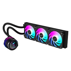 BAZAR - GIGABYTE vodní chladič AORUS WATERFORCE X II 360, 2x120mm ARGB, LCD displej, LGA1851, AM5 - Po opravě (Komplet)