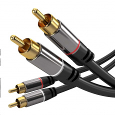 PREMIUMCORD kabel, 2x CINCH-2x CINCH M/M, 1.5m PREMIUMCORD kabel, 2x CINCH-2x CINCH M/M, 1.5m