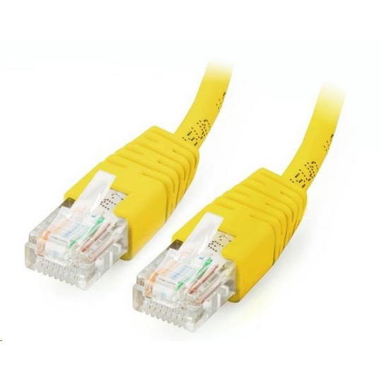 GEMBIRD kabel patchcord Cat5e UTP 0,25m, žlutý