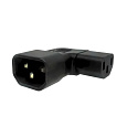 Adaptér úhlový na stranu IEC C13 na IEC C14 napětí 230V, 10A