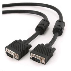 GEMBIRD Kabel VGA prodlužovací 3m, černý (15 F/F, dvojité stínění, feritová jádra) GEMBIRD Kabel VGA prodlužovací 3m, černý (15 F/F, dvojité stínění, feritová jádra)