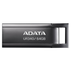 ADATA Flash Disk 64GB UR340, USB 3.2 Dash Drive, lesklá černá ADATA Flash Disk 64GB UR340, USB 3.2 Dash Drive, lesklá černá