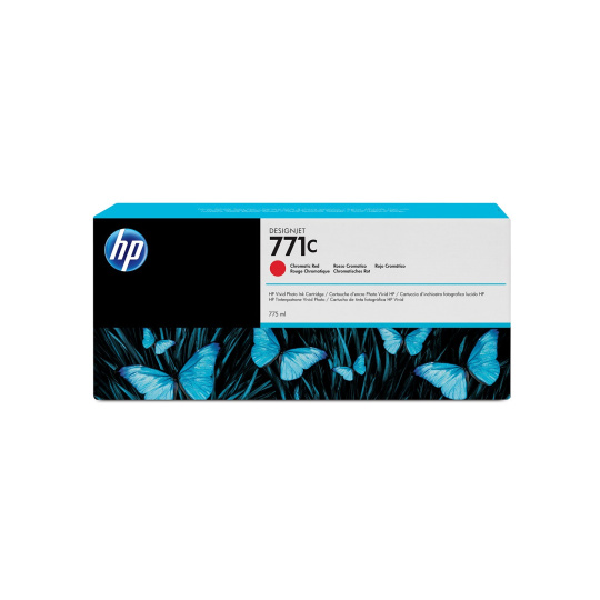 HP 771C Red chromatic DJ Ink Cart, 775 ml, B6Y08A HP 771C Red chromatic DJ Ink Cart, 775 ml, B6Y08A