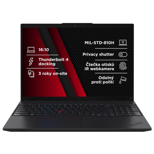 LENOVO NTB ThinkPad L16 AMD G2 - Ryzen5 PRO 215,16" WUXGA,16GB,512SSD,5MP+IRcam,W11P
