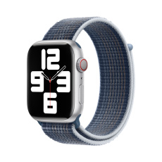 Apple Watch 49/45/44/42mm bouřkově modrý provlékací sportovní řemínek