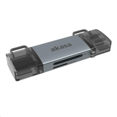 AKASA čtečka karet AK-CR-12, externí, 2-In-1 USB 3.2 AKASA čtečka karet AK-CR-12, externí, 2-In-1 USB 3.2