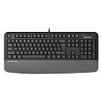 A4tech FK20, multimediální kancelářská klávesnice, CZ/US, USB, šedá