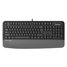 A4tech FK20, multimediální kancelářská klávesnice, CZ/US, USB, šedá
