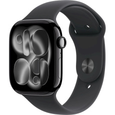 Apple Watch Series 11 GPS + Cellular 46mm Jet Black Aluminium Case with Black Sport Band - M/L Apple Watch Series 11 GPS + Cellular 46mm Jet Black Aluminium Case with Black Sport Band - M/L