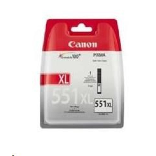 Canon CARTRIDGE PGI-551GY XL šedá pro Pixma iP, Pixma iX, Pixma MG a Pixma MX 725, 8750, 5450 (275 str.)