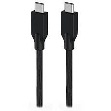 GENIUS nabíjecí kabel ACC-C2CC-3A, 150cm, USB-C na USB-C, 3A, PD60W, opletený, černý GENIUS nabíjecí kabel ACC-C2CC-3A, 150cm, USB-C na USB-C, 3A, PD60W, opletený, černý