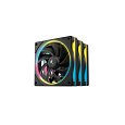 DEEPCOOL Ventilátor FL12 SE 3v1, 3x120mm, ARGB, černá
