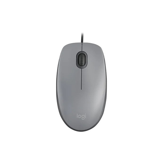Logitech myš Corded M110 tichá, šedá, EMEA Logitech myš Corded M110 tichá, šedá, EMEA