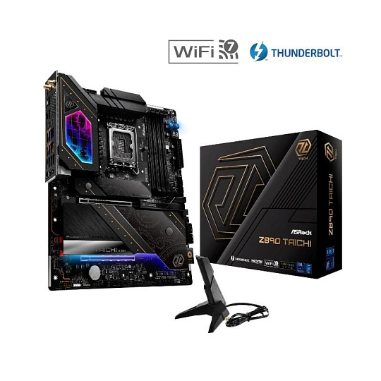 ASRock MB Sc LGA1851 Z890 TAICHI, Intel Z890, 4xDDR5, 1xHDMI, 2xThunderbolt, WI-FI ASRock MB Sc LGA1851 Z890 TAICHI, Intel Z890, 4xDDR5, 1xHDMI, 2xThunderbolt, WI-FI