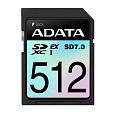 ADATA SDXC karta 512GB Extreme, PCIe Gen3, UHS-I, C10, V30, (R:800/W:700 MB/s)