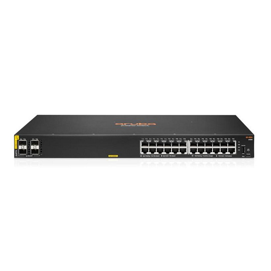 HPE Aruba Networking CX 6100 24G Class4 PoE 4SFP+ 370W Switch JL677A