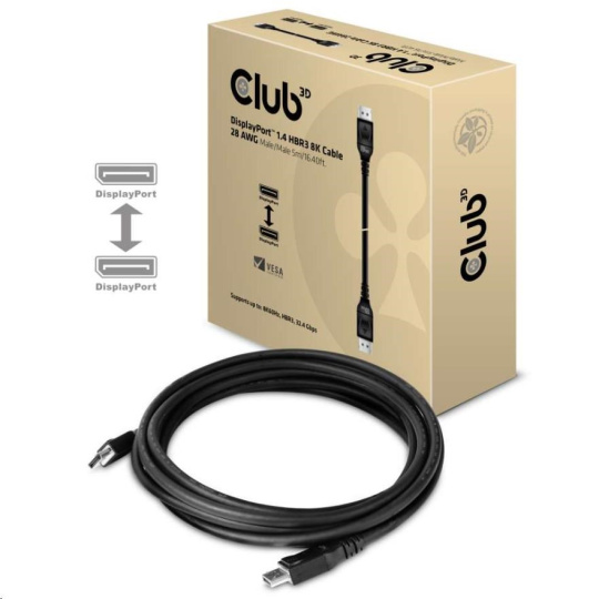 Club3D Kabel DisplayPort 1.4, HBR3, 8K60Hz (M/M), 5m