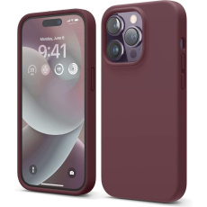 ELAGO silikonový kryt pro iPhone 14 Pro vínový