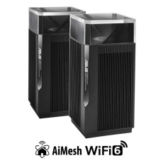 ASUS ZenWiFi Pro ET12 2-pack Wireless AXE11000 Tri-band Mesh WiFi 6E System, 2.5G WAN/LAN ASUS ZenWiFi Pro ET12 2-pack Wireless AXE11000 Tri-band Mesh WiFi 6E System, 2.5G WAN/LAN