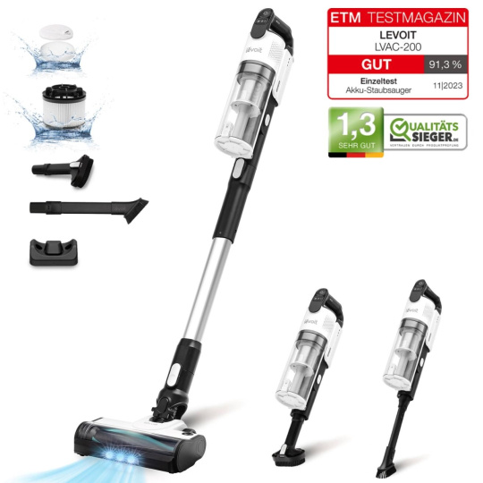 Levoit LVAC-200 4v1 Aku Turbo Cyclone bílý Levoit LVAC-200 4v1 Aku Turbo Cyclone bílý