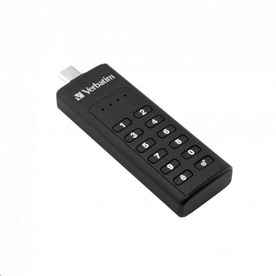 VERBATIM USB C 3.1 Drive 32 GB - Keypad Secure (R:160/W:130 MB/s) GDPR