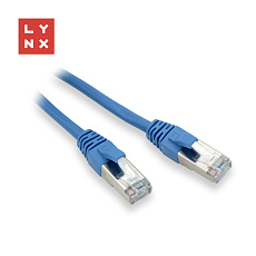 LYNX FTP patch kabel Cat5e PVC, CCA, 3m, modrý LYNX FTP patch kabel Cat5e PVC, CCA, 3m, modrý