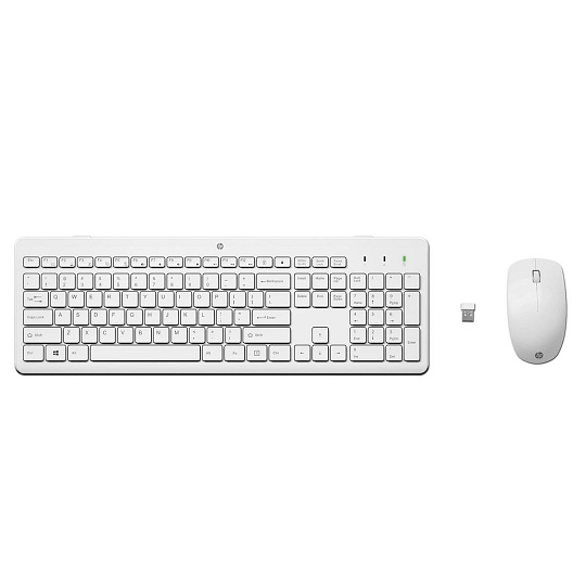 BAZAR - HP 230 Wireless Mouse and Keyboard Combo (White) CZ/SK - bezdrátová klávesnice a myš - pošk.obal BAZAR - HP 230 Wireless Mouse and Keyboard Combo (White) CZ/SK - bezdrátová klávesnice a myš - pošk.obal