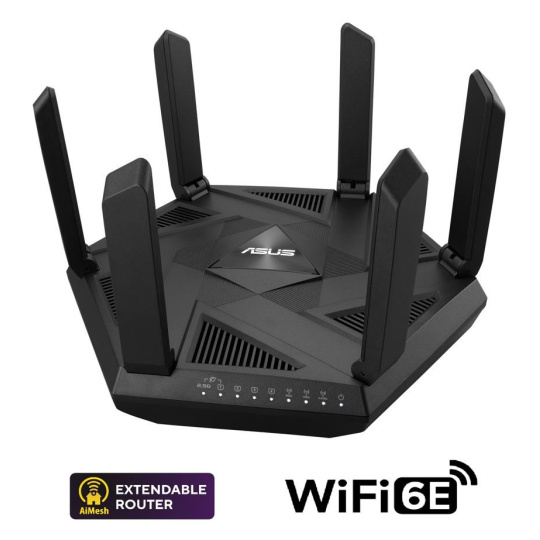 ASUS RT-AXE7800 Tri-Band WiFi 6E Gaming Router ROG Rapture