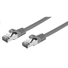 C-TECH kabel patchcord Cat7, S/FTP, šedý, 1m C-TECH kabel patchcord Cat7, S/FTP, šedý, 1m
