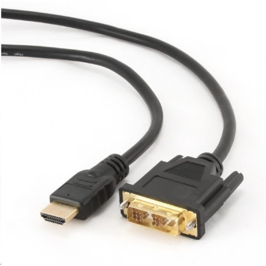 GEMBIRD Kabel CABLEXPERT HDMI-DVI  0,5m, 1.3, M/M stíněný, zlacené kontakty