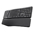 TRUST klávesnice Keyra, Ergonomická, Bezdrátová, US, černá