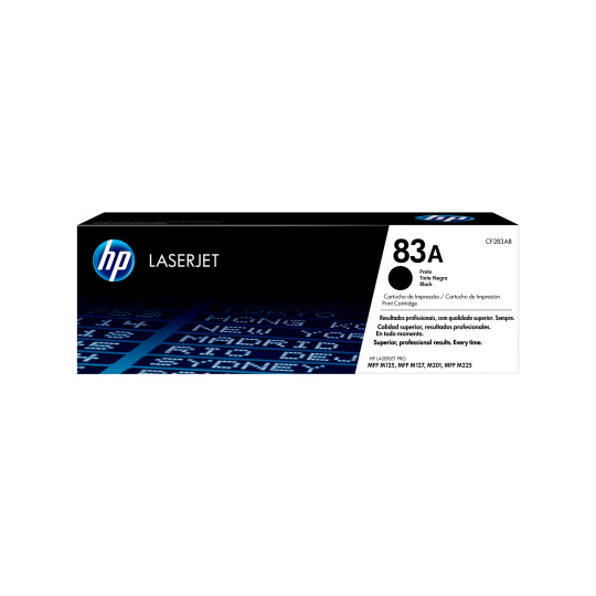 HP 83A Black LJ Toner Cart, CF283A (1,500 pages)